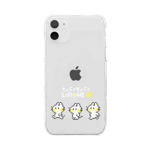 ドットトコトコリモーネちゃん Clear Smartphone Case