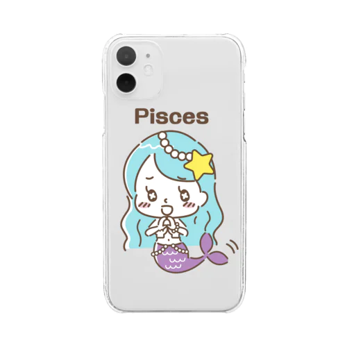 ゆめかわ！１２星座シリーズ　うお座 Clear Smartphone Case