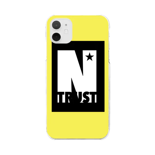 N☆TRUSTスマホケース（黄） Clear Smartphone Case