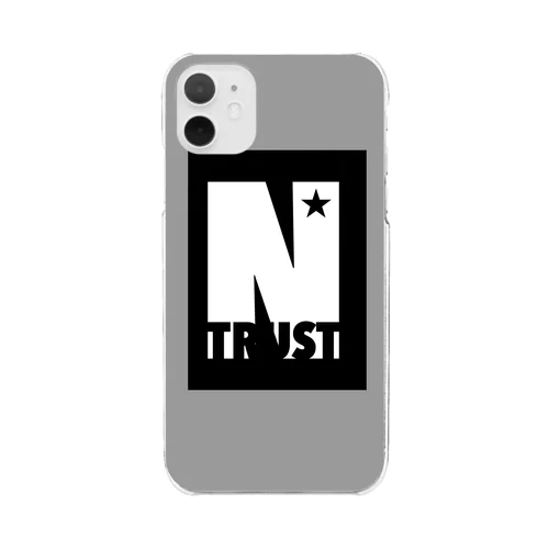 N☆TRUSTスマホケース（グレー） Clear Smartphone Case