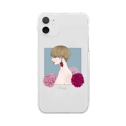 芍薬 Clear Smartphone Case