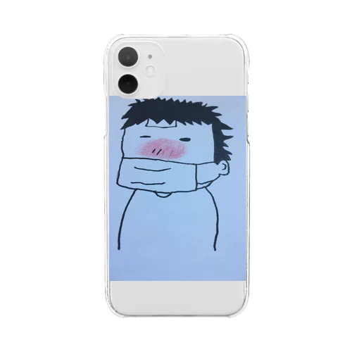 風邪をひいた人 Clear Smartphone Case