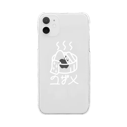 ユザメ（白） Clear Smartphone Case