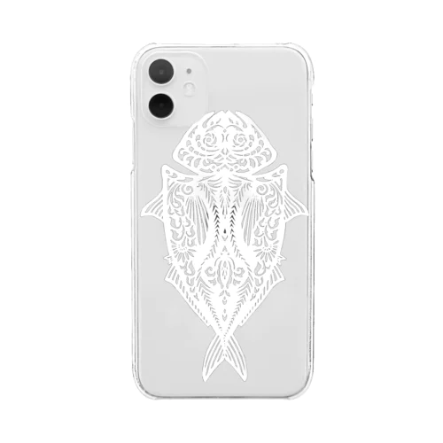 白アジのヒラキ Clear Smartphone Case