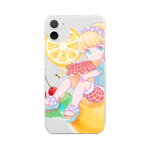 Honey lemon and cherry Clear Smartphone Case