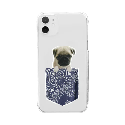 ひょっこり小太郎 Clear Smartphone Case