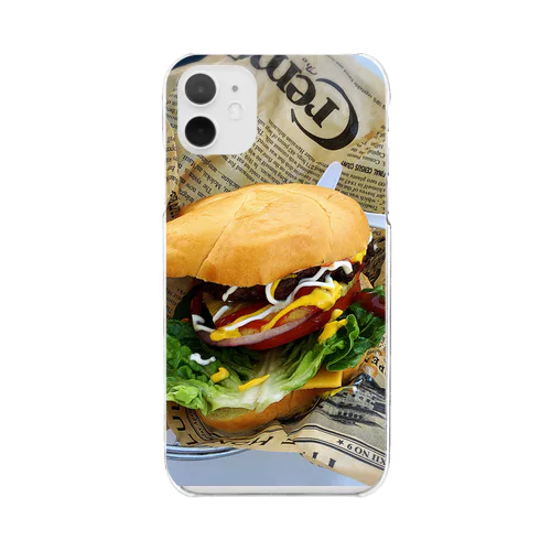 ハンバーガー🍔 Clear Smartphone Case