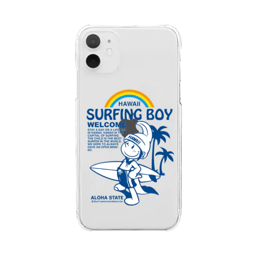 SurfingBoyオリジナルグッズ Clear Smartphone Case