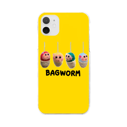 BAGWORM（黄） Clear Smartphone Case