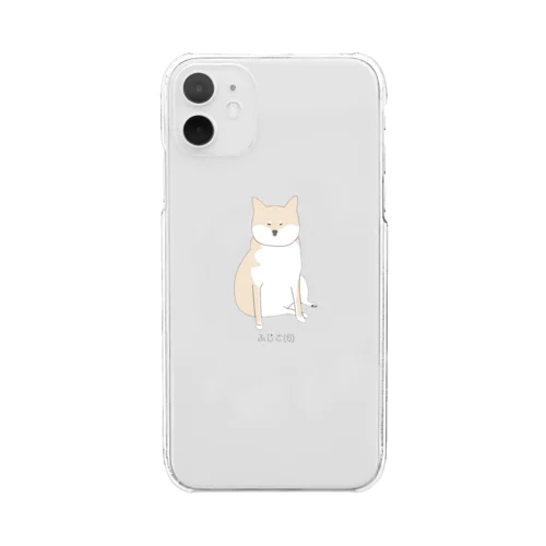 半目の柴犬 Clear Smartphone Case