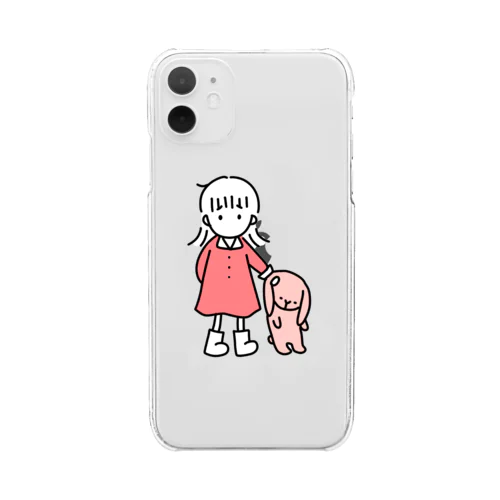 こまったちゃん Clear Smartphone Case