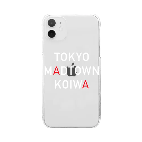 Tokyo Madtown Koiwa (白文字) クリアスマホケース