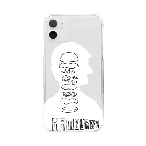 頭の中はハンバーガー（アイテム・カラー限定） Clear Smartphone Case