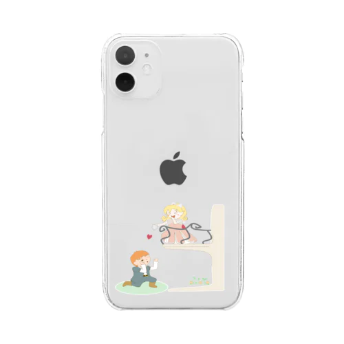 二階から目薬 Clear Smartphone Case