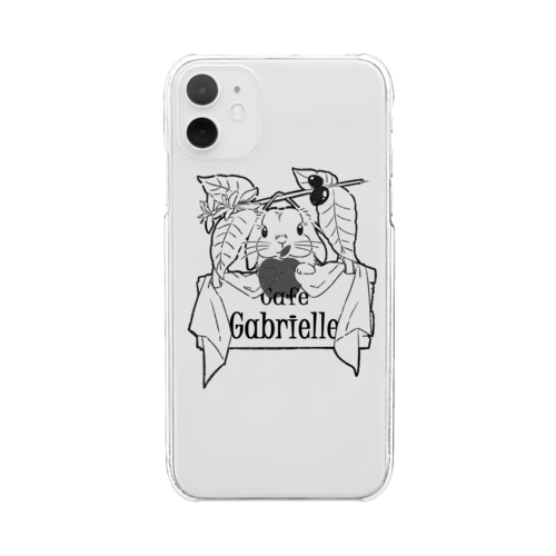 Cafe ガブちゃん Clear Smartphone Case