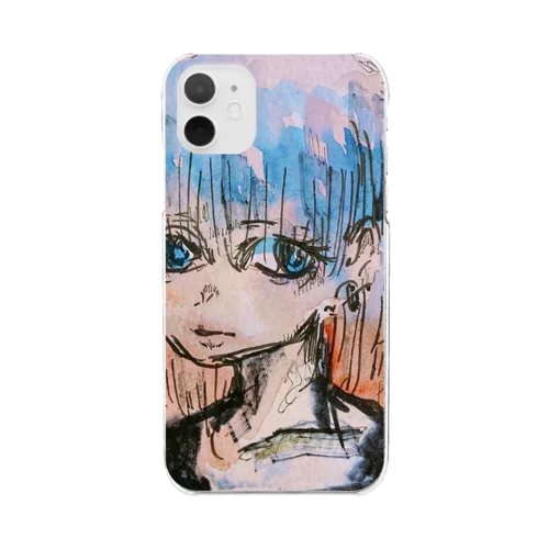 地雷夜明け女 Clear Smartphone Case