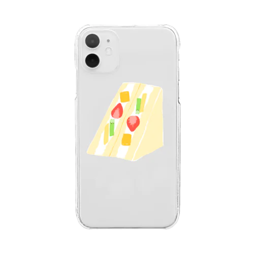 フルーツサンド Clear Smartphone Case