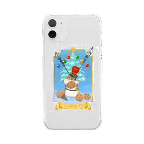 🎄🐿くるみ割り人形のリス Clear Smartphone Case