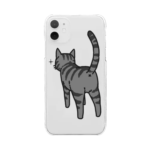 ねこけつ（サバトラ） Clear Smartphone Case