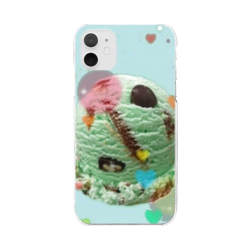 チョコミント(夢泡) Clear Smartphone Case