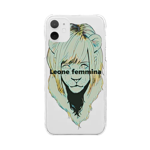 【Leone femmina】 Clear Smartphone Case