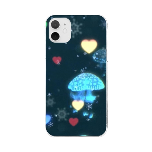 海月(BLUE DREAM) Clear Smartphone Case
