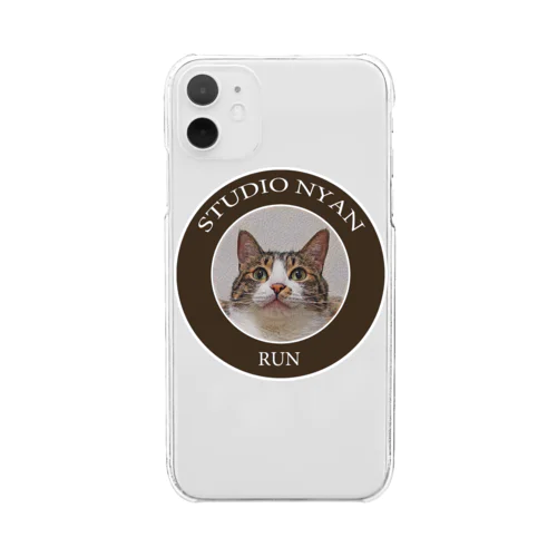 StudioNyan ラン君 Clear Smartphone Case