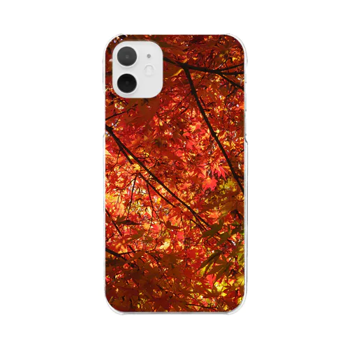 秋〜紅葉〜 Clear Smartphone Case