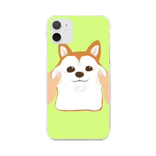 犬パン Clear Smartphone Case