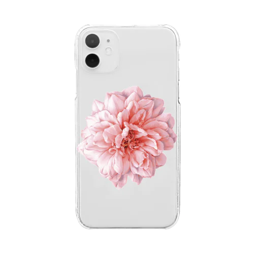 薔薇/Pink Rose Clear Smartphone Case