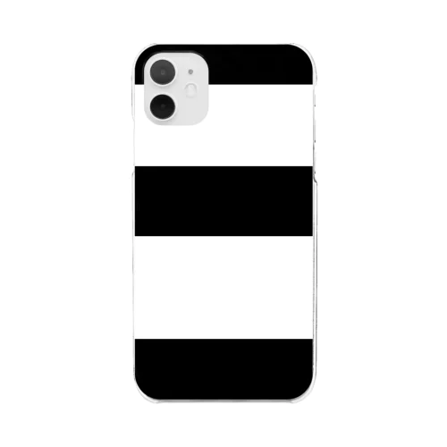 Black lines Clear Smartphone Case