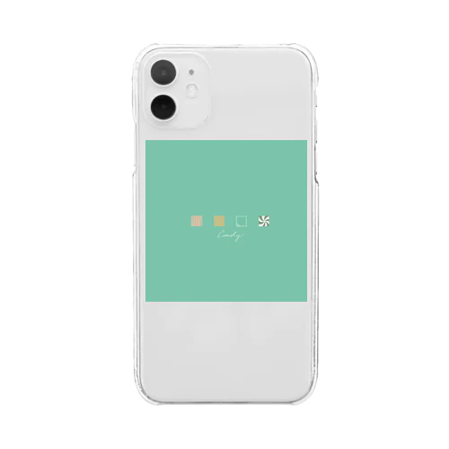 koro koro Candy-Fresh Green Clear Smartphone Case