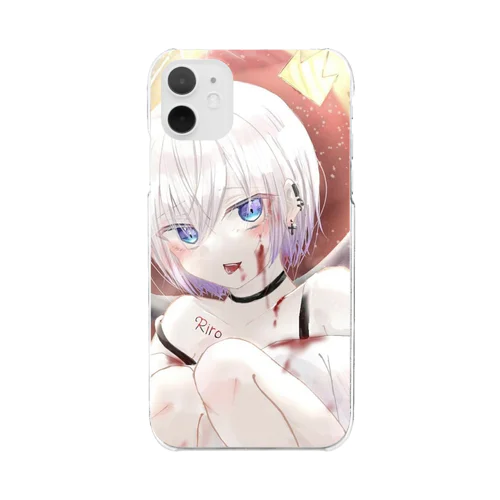 りろくん公式グッズ Clear Smartphone Case
