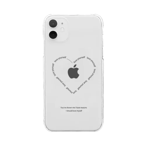 love yourself clear ver Clear Smartphone Case