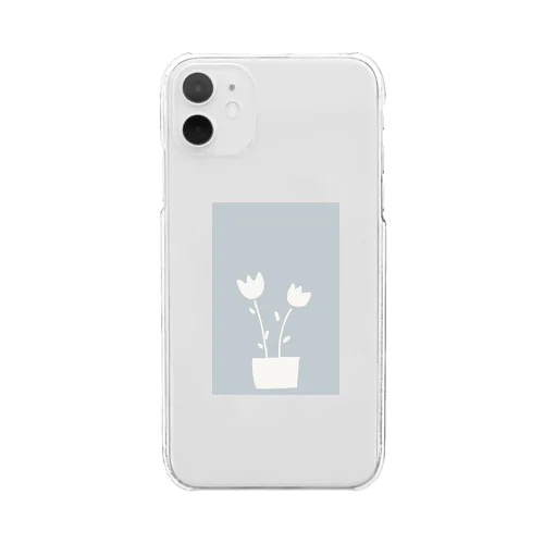 お花 Clear Smartphone Case