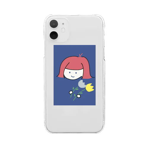 赤毛ちゃん　色ちがい Clear Smartphone Case