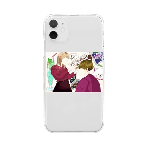 おやつタイムの散髪 Clear Smartphone Case