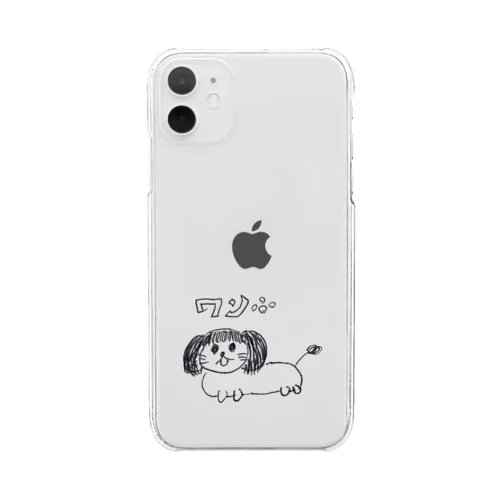 前髪犬 Clear Smartphone Case