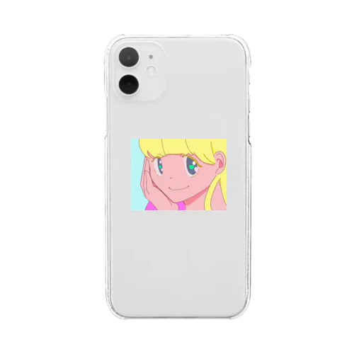 レトロな女の子 Clear Smartphone Case