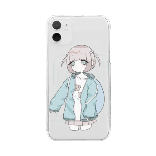 ぐるぐる Clear Smartphone Case