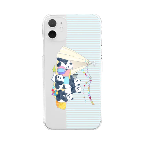 パンダ幼稚園 Clear Smartphone Case