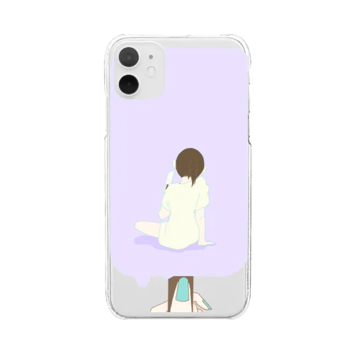 アイスin女の子 Clear Smartphone Case