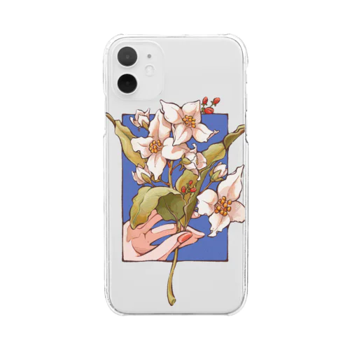 百合の花 Clear Smartphone Case