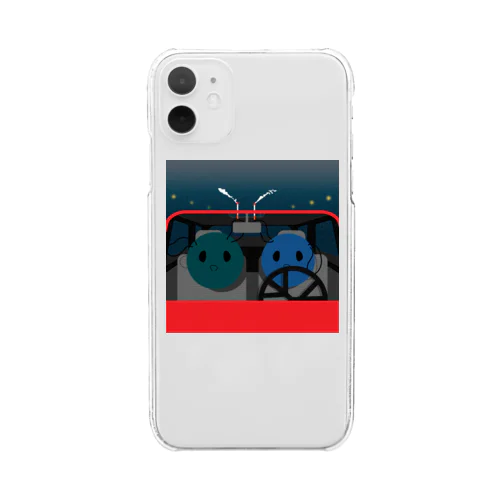 球体犬（ドライブ） Clear Smartphone Case