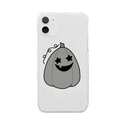 灰色のかぼちゃくん Clear Smartphone Case