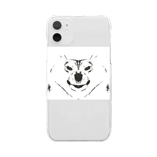 ハート型の犬 Clear Smartphone Case