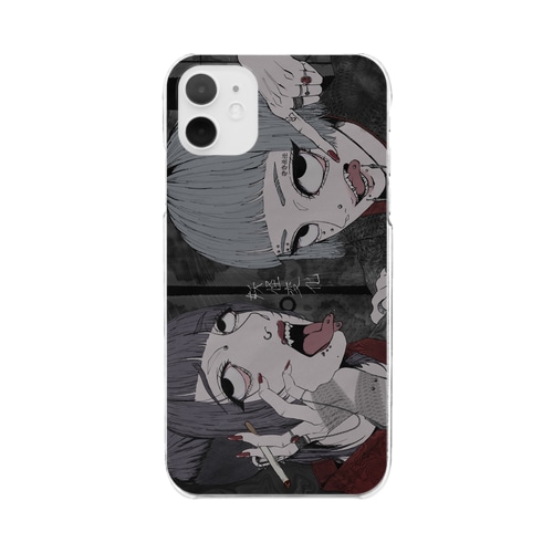 座敷童子ちゃんとろくろ首さん Clear Smartphone Case