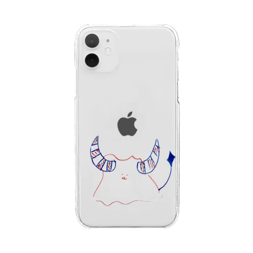 スライムと水牛のハーフ Clear Smartphone Case