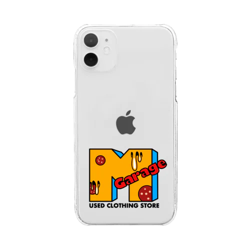 MGarage used clothing 🍕オリジナル　ファンキーロゴ Clear Smartphone Case