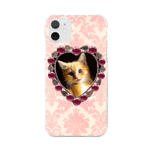 『うちのコ・シリーズ』Donation Items for cats Clear Smartphone Case